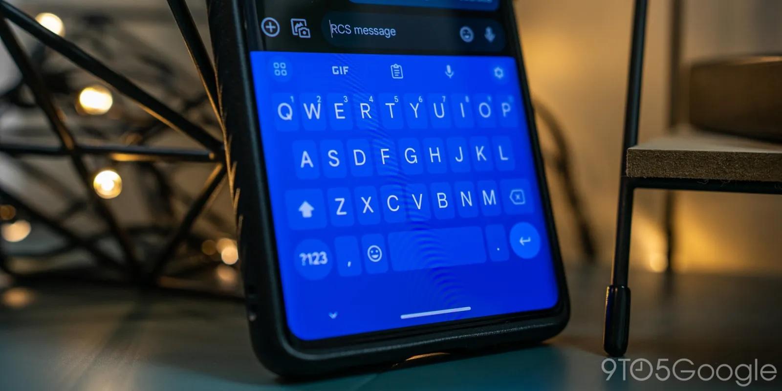 Predictive text and autocorrect example